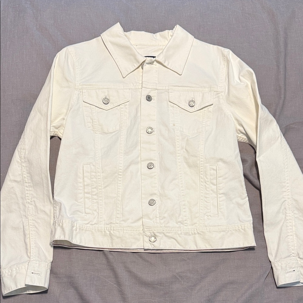 Talbots Cream Women's Jean Jacket